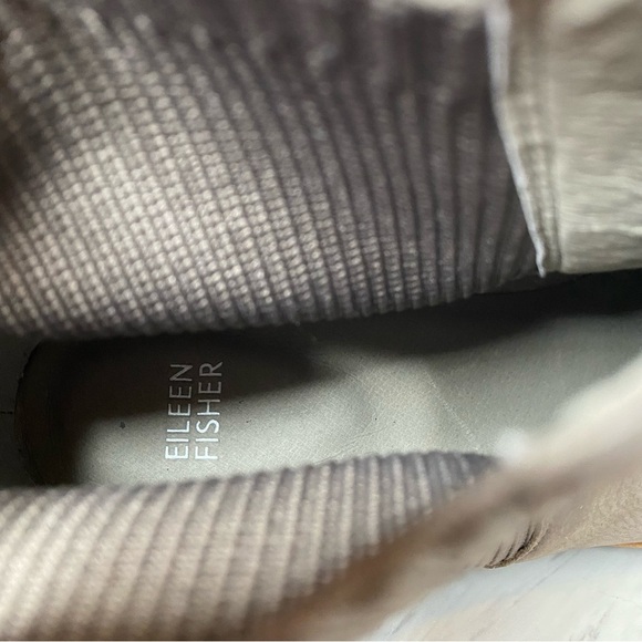 Eileen Fisher Lilou Gray Nubuck Wedge Bootie 11 - Picture 12 of 14